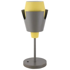 Candellux FALUN E27 сірий 50501150. Настільна лампа декоративна