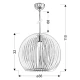 Підвісний світильник Candellux HAGA E27 31-50413