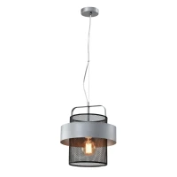 Candellux FIBA E27 срібний 31-78506. Світильник підвісний