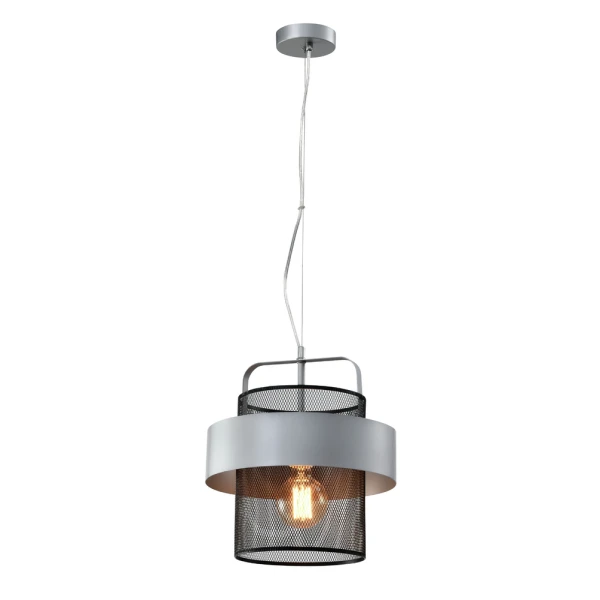 Підвісний світильник Candellux FIBA E27 срібний 31-78506 - Фото 1
