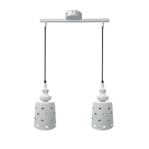 Підвісний світильник Candellux HAMP E27 білий 32-51929 - Фото 1