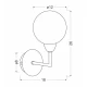 Бра Candellux LOGOS G9 нікелевий 21-05434