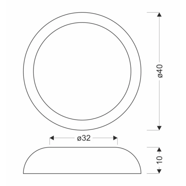 Світильник стельовий Candellux ABRUZZO 24 Вт 4000К коричневий, сірий 14-24114 - Фото 3