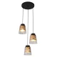 Підвісний світильник Candellux FRESNO E27 чорний 33-78988