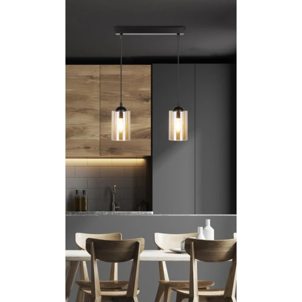 Підвісний світильник Candellux BISTRO E27 чорний 32-00538 - Фото 4