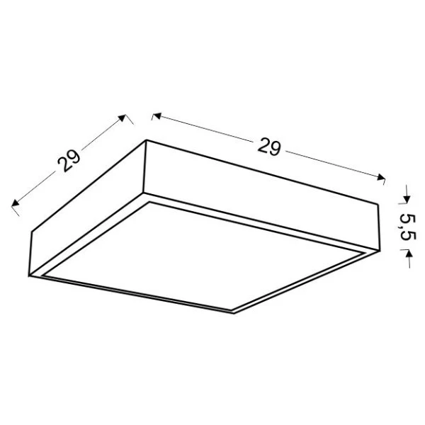 Світильник стельовий Candellux LUX 16 Вт 4000К білий 10-64462 - Фото 2