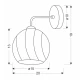 Бра Candellux LARIX E27 хром 21-23827