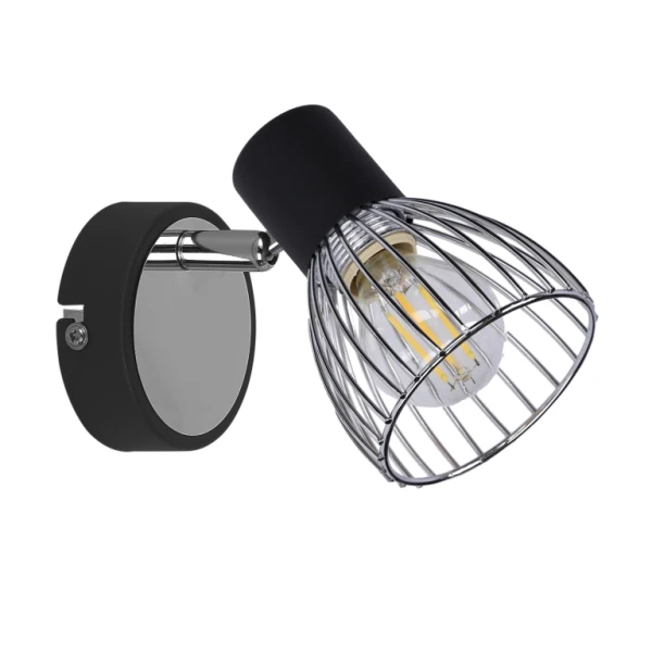 Бра Candellux MODO E14 хром, чорний 91-61515 - Фото 1