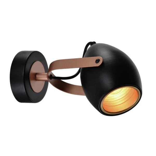 Бра Candellux ANICA E14 чорний, мідний 91-81391 - Фото 2