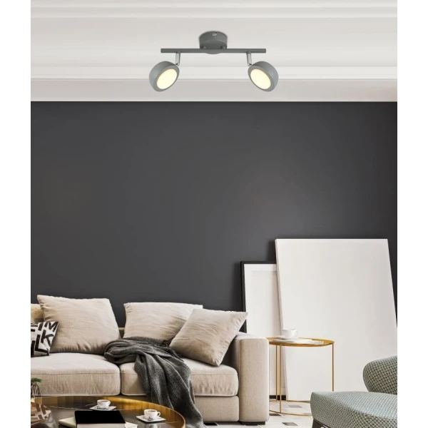 Світильник спот Candellux MILD 12 Вт 3000К сірий, хром 92-66749 - Фото 2