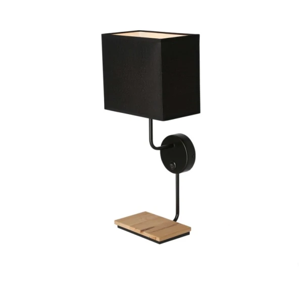 Бра Candellux KETO E14 чорний, бежевий 21-76854 - Фото 1