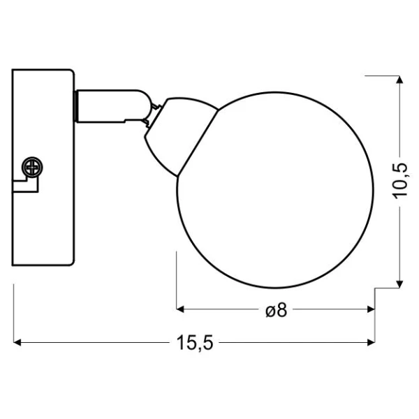 Бра Candellux KALEIDOSCOPE G9 хром 91-61553 - Фото 2