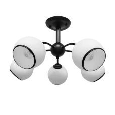 Candellux Marinen E27 чорний 35-26576. Пристельова люстра