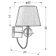 Бра Candellux TESORO E14 хром, 21-29508