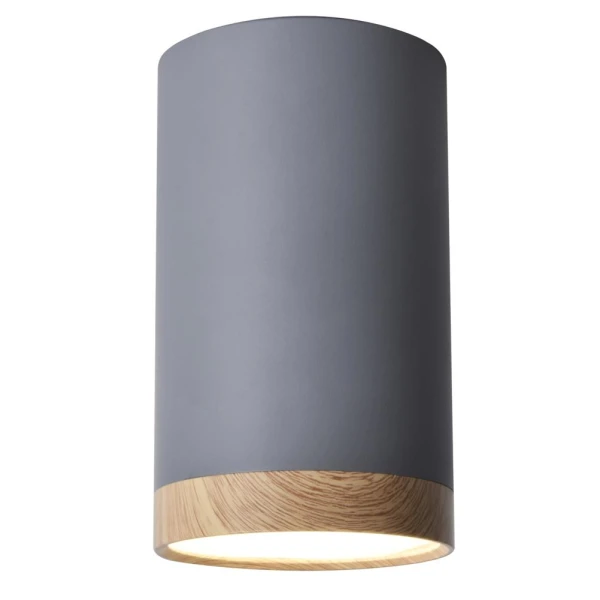 Світильник точковий накладний Candellux TUBA 9 Вт 4000К сірий 2282879 - Фото 1