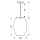 Підвісний світильник Candellux CORN E27 31-92536