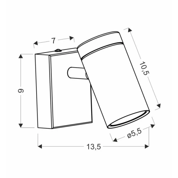 Бра Candellux LAGOS GU10 чорний 91-13705 - Фото 3