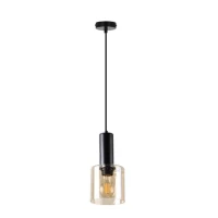 Candellux Isar Е27 чорний 31-21298. Світильник підвісний