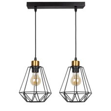 Candellux PRIMO Е27 чорний, золотий 32-00224. Світильник підвісний