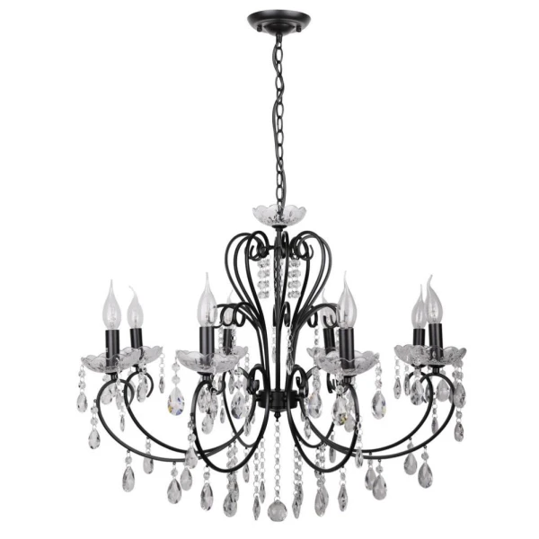 Люстра свічка Candellux AURORA E14 чорний 38-73747 - Фото 1
