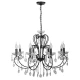 Люстра свічка Candellux AURORA E14 чорний 38-73747