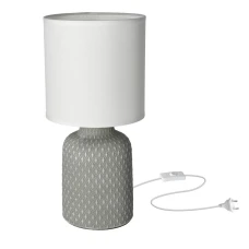 Candellux INER E14 сірий 41-79886. Настільна лампа декоративна