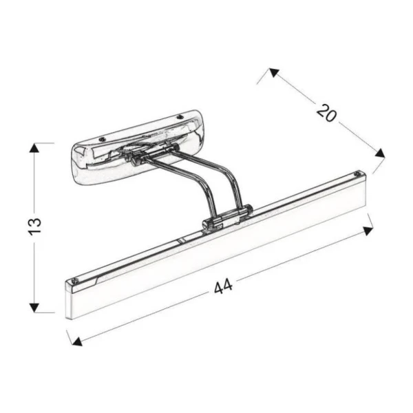 Бра Candellux Side 4000К хром 21-72863 - Фото 4