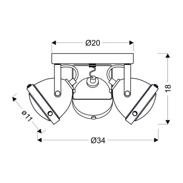 Світильник спот Candellux FRODO GU10 іржа 98-71095 - Фото 3