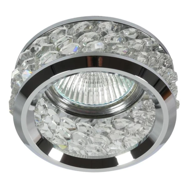 Точковий світильник врізний Candellux SK-80 MR16 хром 2227375 - Фото 1