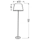 Торшер Candellux IBIS E27 сатин 51-00920