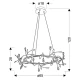 Люстра підвісна Candellux GIAROS 4000К чорний A0028-320