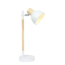 Candellux BONDO E14 бежевий, білий 41-80011. Настільна лампа офісна