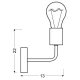 Бра Candellux SPILL E27 мідний, чорний 21-56528