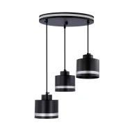 Candellux WAMA E27 хром, чорний 33-00484. Світильник підвісний