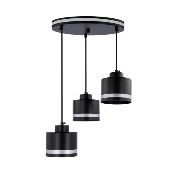 Підвісний світильник Candellux WAMA E27 хром, чорний 33-00484 - Фото 1