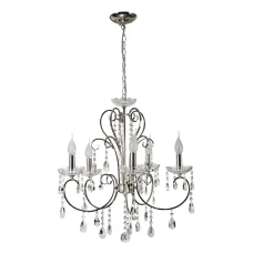 Candellux AURORA E14 хром 35-96152. Люстра свічка