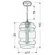Підвісний світильник Candellux DECORADO E27 чорний 31-36674
