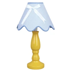 Candellux LOLA E14 жовтий 41-63489. Настільна лампа декоративна