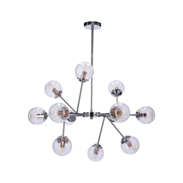 Люстра підвісна Candellux BEST E14 мідний, хром 30-64806 - Фото 1