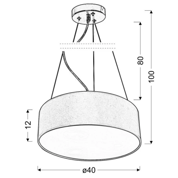 Люстра підвісна Candellux KIOTO E27 хром 31-67739 - Фото 2