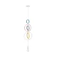 Підвісний світильник Candellux HOOPS E27 білий 31-12036
