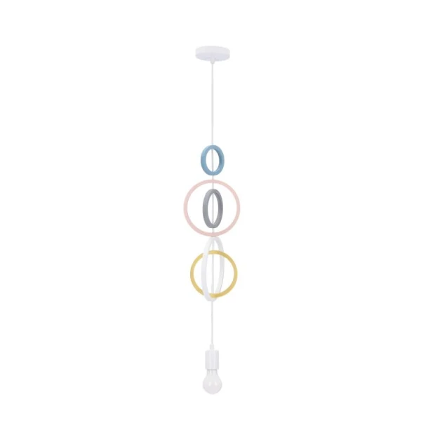 Підвісний світильник Candellux HOOPS E27 білий 31-12036 - Фото 2