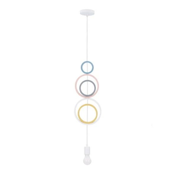 Підвісний світильник Candellux HOOPS E27 білий 31-12036 - Фото 3