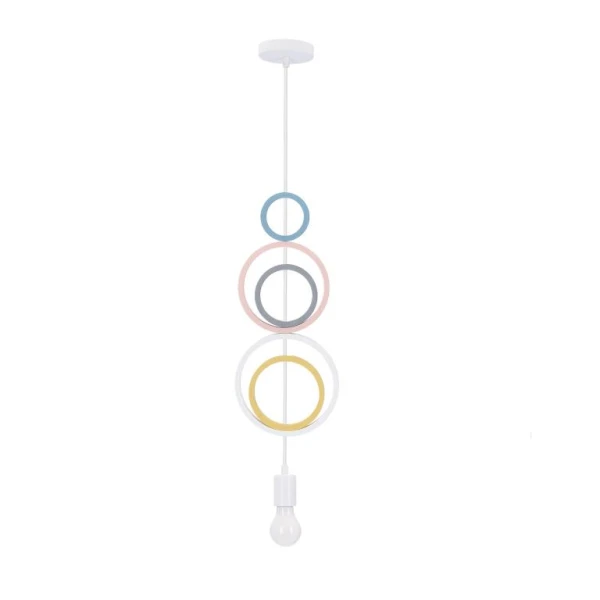 Підвісний світильник Candellux HOOPS E27 білий 31-12036 - Фото 1