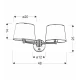 Бра Candellux IBIS E14 сірий 22-00890