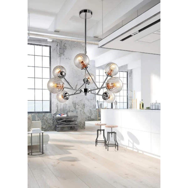 Люстра підвісна Candellux BEST E14 хром 38-67289 - Фото 2