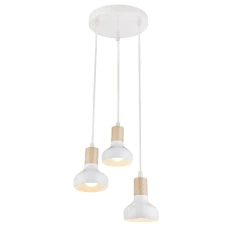 Candellux PUERTO E14 бежевий, білий 33-62635. Світильник підвісний