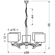 Люстра класична Candellux DRAGA E27 хром 35-04222