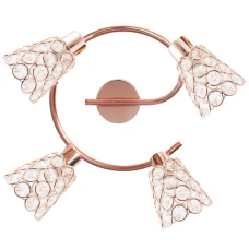 Candellux GLOSSY G9 золотий 98-00484. Пристельова люстра