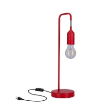 Candellux LAREN E27 червоний 50501195. Настільна лампа декоративна